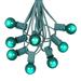 25 Foot G30 Outdoor Patio String Lights with 25 Green Globe Bulbs â€“ Indoor Outdoor String Lights â€“ Market Bistro CafÃ© Hanging String Lights â€“ C7/E12 Base - Green Wire