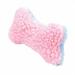 Puppy Plush Dog Squeaker Toy Soft Fleece Pink and Blue Choose Wooly Man or Bone (Bone)
