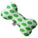 Mirage Pet 1225-TYBN6 Dotted Bone Dog Toy White & Green - 6 in.