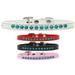 Mirage Pet Products611-10 LPK-10 Southwest Turquoise Pearl Puppy Collar Light Pink - Size 10