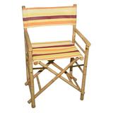 Bamboo54 Folding Bamboo Low Directors Chair with Canvas Cover - Set of 2