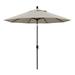 California Umbrella 9 ft. Aluminum Market Umbrella Push Tilt - Bronze-Olefin-Woven Granite