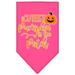 Mirage Pet 66-426 LGBPK Cutest Pumpkin in the Patch Screen Print Bandana Bright Pink - Large