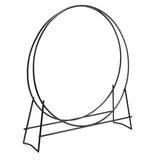 UniFlame Black Finish 48 in. Diameter Tubular Log Hoop