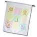 3dRose Baby Jungle Animals Print Pastels - Garden Flag 12 by 18-inch