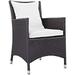 White Convene Dining Outdoor Patio Armchair