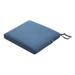 Classic Accessories Ravenna Water-Resistant Patio Seat Cushion 17 x 15 x 2 inch Empire Blue