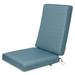 Duck Covers Weekend Water-Resistant Outdoor Dining Chair Cushions 44 x 20 x 3 inch Blue Shadow