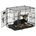 Dog Crate | Newly Enhanced MidWest iCrate XXS Folding Metal Dog Crate | Divider Panel Floor Protecting Feet Leak-Proof Dog Pn | 18L x 12W x 14H Toy Dog Breed