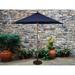 Tropishade 9 Wood Market Umbrella with Navy Cover