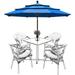 EliteShade 9Ft 3 Tiers Market Umbrella Patio Umbrella Outdoor Table Umbrella with Ventilation Royal