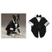 Elegant Wedding Groom Dog Tuxedo Dogs Formal Wear for Black Tie Events Weddings(Small Elegant Tuxedo)