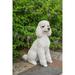 Hi-Line Gift Ltd. White Poodle Sitting Statue