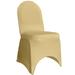 Your Chair Covers - Stretch Spandex Banquet Chair Cover Champagne for Wedding Party Birthday Patio etc.
