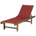 Classic Accessories Montlake Water-Resistant 72 Inch Patio Chaise Lounge Slipcover Heather Henna