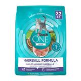 Purina ONE Plus Dry Cat Food Hairball Formula Natural Chicken 22 lb Bag