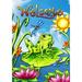 Toland Home Garden Spring Is In The Air Frog Spring Flag Double Sided 28x40 Inch