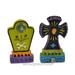 Miniature Tombstones 2 Piece Set For Miniature Garden Fairy Garden - Genevieve Gail - Gypsy Garden Halloween