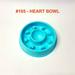 ALPHA DOG SERIES Non-Slip Maze Puzzle Bowl Slow Feeder Interactive Stop Bloat Stop Gas Improve Digestion Dog Bowl for Small and Medium Dogs - HEARTS (BLUE)