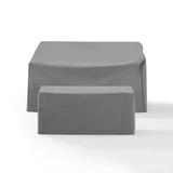 Crosley Furniture 2Pc Furniture Cover Set Gray - Loveseat & Coffee Table