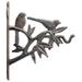 Birds In Tree Cast Iron Decorative Plant Hanger Hook 7.625 Deep by Flag Emotes