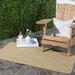 SAFAVIEH Courtyard Finnian Solid Dotted Indoor/Outdoor Area Rug 2 x 3 7 Natural/Cream