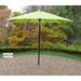 Oakland Living Corporation Metal Framed 9-Foot Umbrella with Crank and Tilt System Black