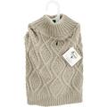 Fashion Pet Fisherman Sweater-Taupe Extra Extra Large