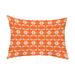 Simply Daisy 14 x 20 Summer Picnic Orange Abstract Decorative Outdoor Pillow