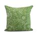 Simply Daisy 18 x 18 Zentangle 4 Floral Print Outdoor Pillow Green