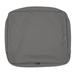 Classic Accessories Montlake FadeSafe Patio Lounge Back Cushion Slip Cover - 4 Thick - Heavy Duty Outdoor Patio Cushion with Water Resistant Backing Light Charcoal Grey 23 W x 22 H x 4 T