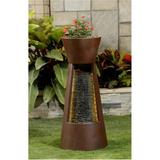Jeco FCL174 Cascade Fountain with Flower Pot At Top
