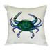 Betsy Drake NC005 18 x 18 in. Blue Crab - Male No Cord Pillow