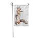 LADDKE Funny Watercolor of Squirrel Cup Coffee Grey Amusing Garden Flag Decorative Flag House Banner 28x40 inch