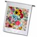 3dRose Vintage Floral Pattern Polyester 1 6 x 1 Garden Flag