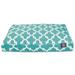 Majestic Pet | Trellis Shredded Memory Foam Rectangle Pet Bed For Dogs Removable Cover Teal Medium