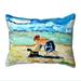 Betsy Drake HJ832 16 x 20 in. Boy & Toy Large Pillow