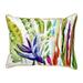 Betsy Drake SN776 11 x 14 in. Abstract Bird of Paradise Small Pillow