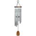 Woodstock Wind Chimes Signature Collection Affirmation Chime 25 Virtues Silver Wind Chime AFVSB