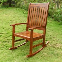 International Caravan Highland Acacia Americana Rocking Chair Stain