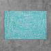 Colonial Mills 6 Aqua Blue and White Square Braided Area Rug