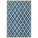 Couristan 78811040020037T 2 ft. x 3 ft. 7 in. Monaco Ocean Port Rug Azure & Sand