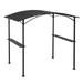 Sunjoy 5 ft. x 8 ft. Black Steel Frame Soft Top Grill Gazebo with Arch Canopy for Outdoor Patio Garden Backyard Activities