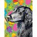 11 x 15 in. Flat Coated Retriever Easter Eggtravaganza Garden Size Flag