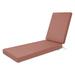 Duck Covers Weekend Water-Resistant Outdoor Chaise Cushion 80 x 26 x 3 inch Cedarwood