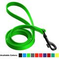 DogLine - Biothane Waterproof Dog Leash Strong Coated Nylon Webbing with Black Hardware Odor-Proof for Easy Care Clean High Performance for Small or Large Dogs(Neon Green: Width 3/4 | L: 48 (4ft))