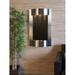 Adagio SWA2011 Serene Waters Stainless Steel Black Featherstone Wall Fountain