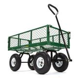 Gorilla Carts GOR400 400-lb. Steel Mesh Garden Cart with 10 Tires