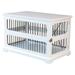 Merry Products Slide Aside Dog Crate and End Table Dog Kennel Dog Crate Furniture White Medium