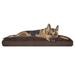 FurHaven Pet Products Deluxe Pet Bed for Dogs & Cats Terry & Suede Snuggle Espresso Extra Large